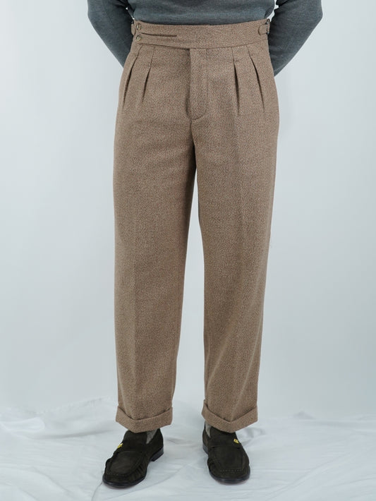 Gurkha biforcato in flanella argilla fondo 23cm