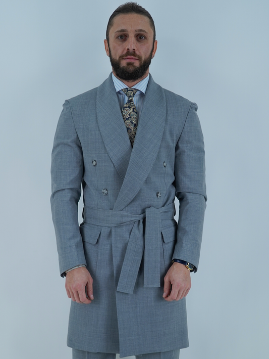 Giacca Heritage Lunga Doppio Petto - Linea Extensive | Grigio Urbano
