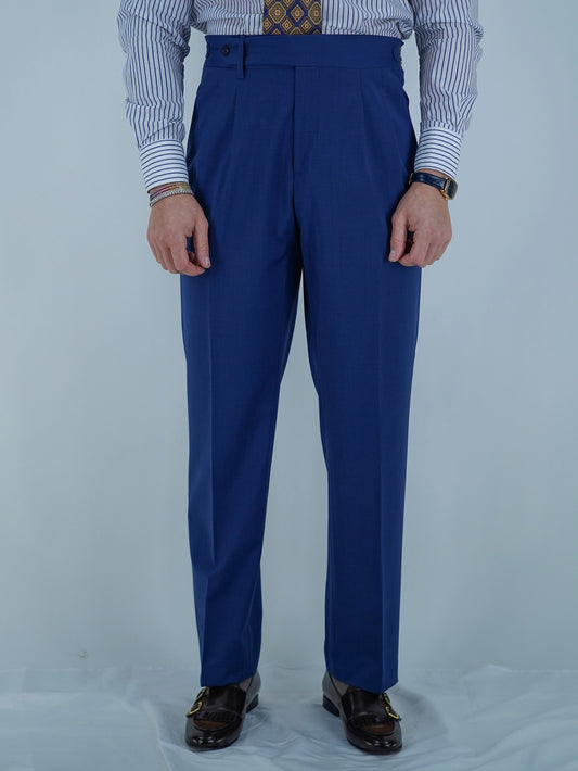 Gurkha 1 bottone - Fondo 20/23cm | Doppia Fibbia Regolabile | Blu Inchiostro