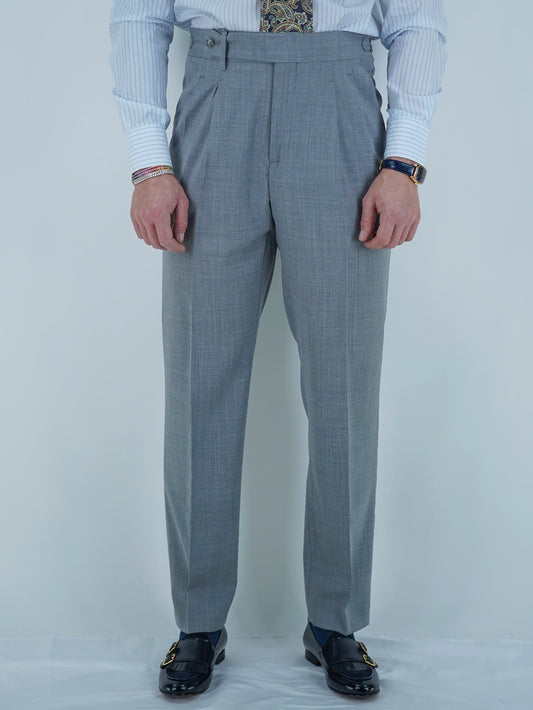 Gurkha 1 bottone - Fondo 20/23cm | Doppia Fibbia Regolabile | Grigio Urbano