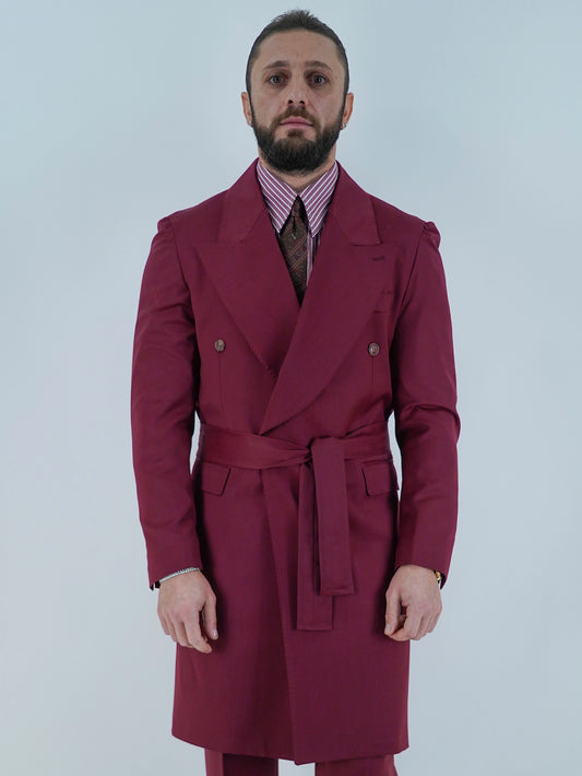 Giacca Heritage Lunga Doppio Petto - Linea Extensive | Bordeaux Profondo