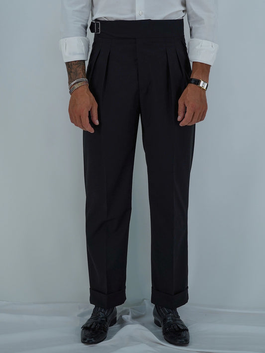 Gurkha Heritage Con Fibbia Laterale- Fondo 22/25cm | Doppia Fibbia Regolabile | Nero Corvino