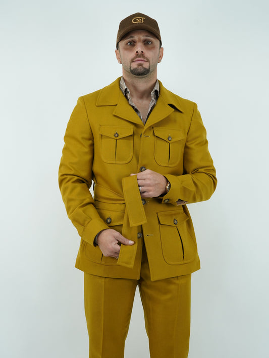 Giacca Safari senape