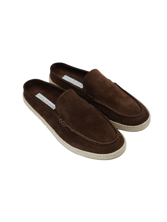 Sabot in pelle scamosciata testa di moro