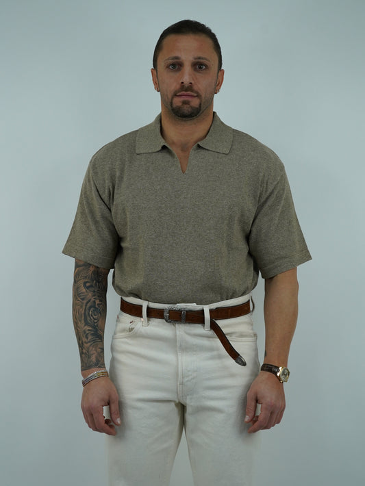 Polo smacchinata argilla