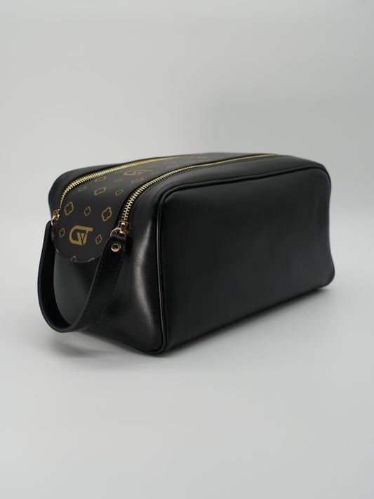 Beauty case monogram nero