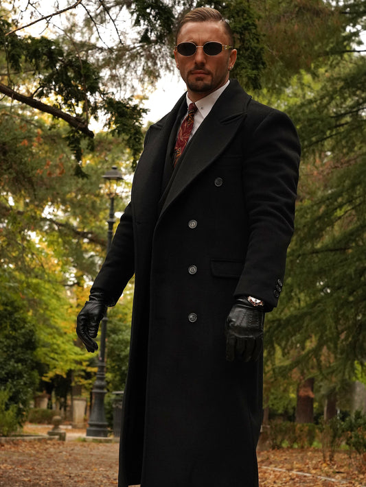 Cappotto Raglan Nero