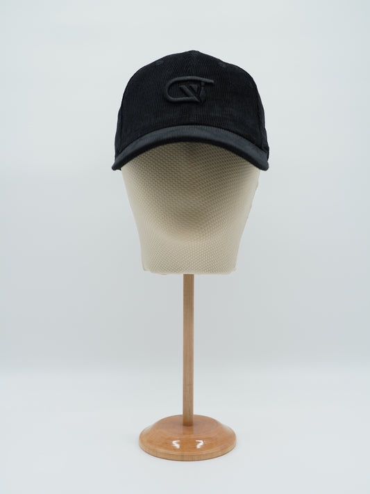 Cappello da baseball GT in velluto a coste nero