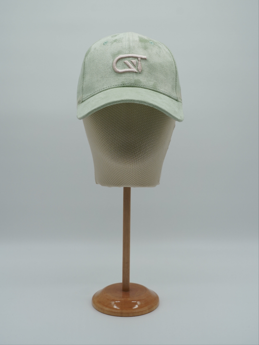 Cappello da baseball GT in camoscio verde tiffany