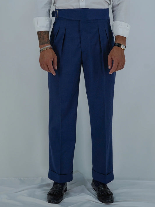Gurkha Heritage Con Fibbia Laterale - Fondo 22/25cm | Doppia Fibbia Regolabile | Solaro Blu Oceano