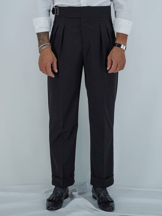 Gurkha Heritage Con Fibbia Laterale - Fondo 22/25cm | Doppia Fibbia Regolabile | Nero Corvino