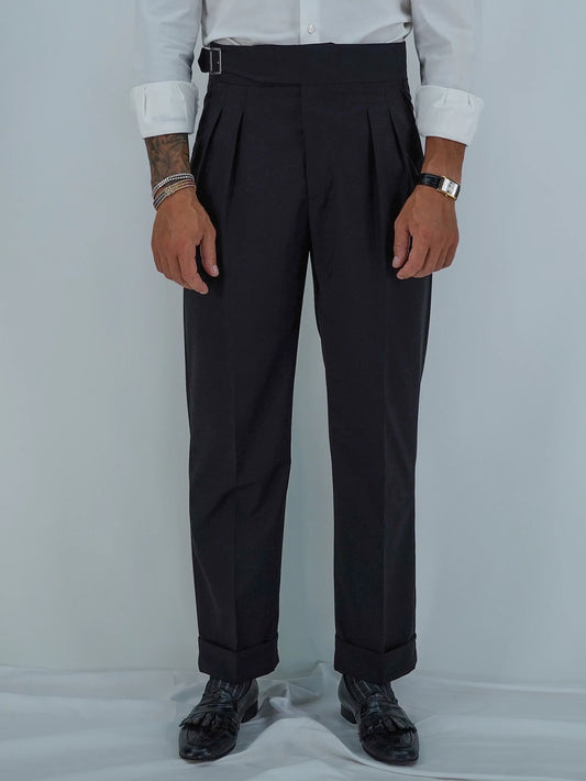 Gurkha Heritage Con Fibbia Laterale - Fondo 22/25cm | Doppia Fibbia Regolabile | Nero Corvino