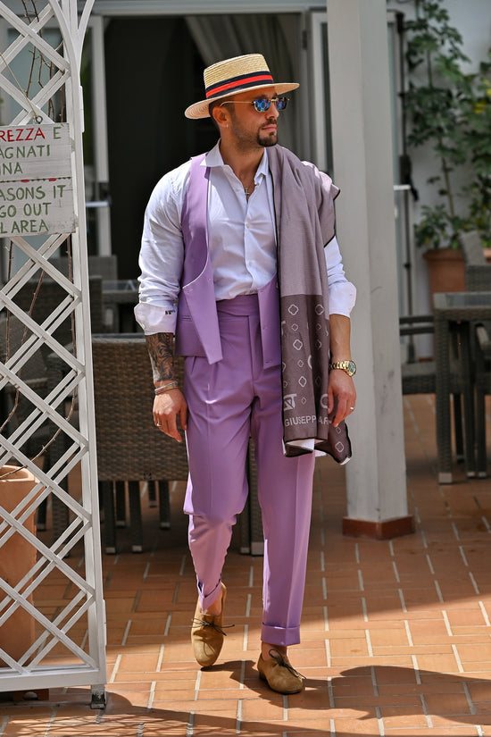 Panciotto Doppiopetto 6 bottoni lilla