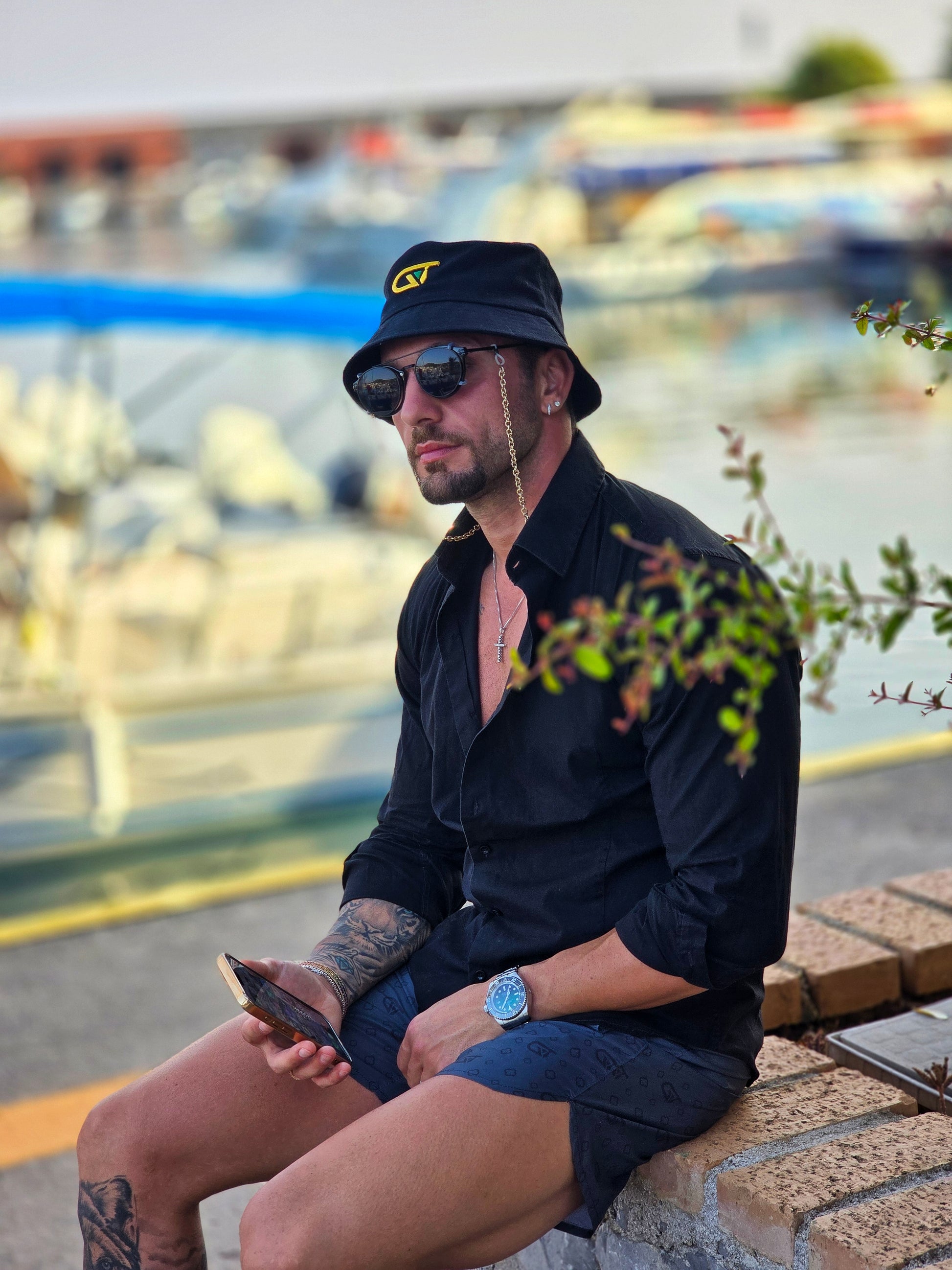 Cappello bucket GT nero