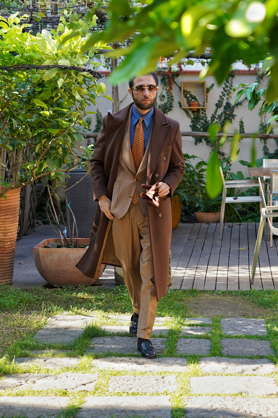 Cappotto Raglan Testa di moro