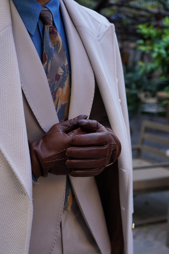 Guanto classic in pelle di capra cuoio