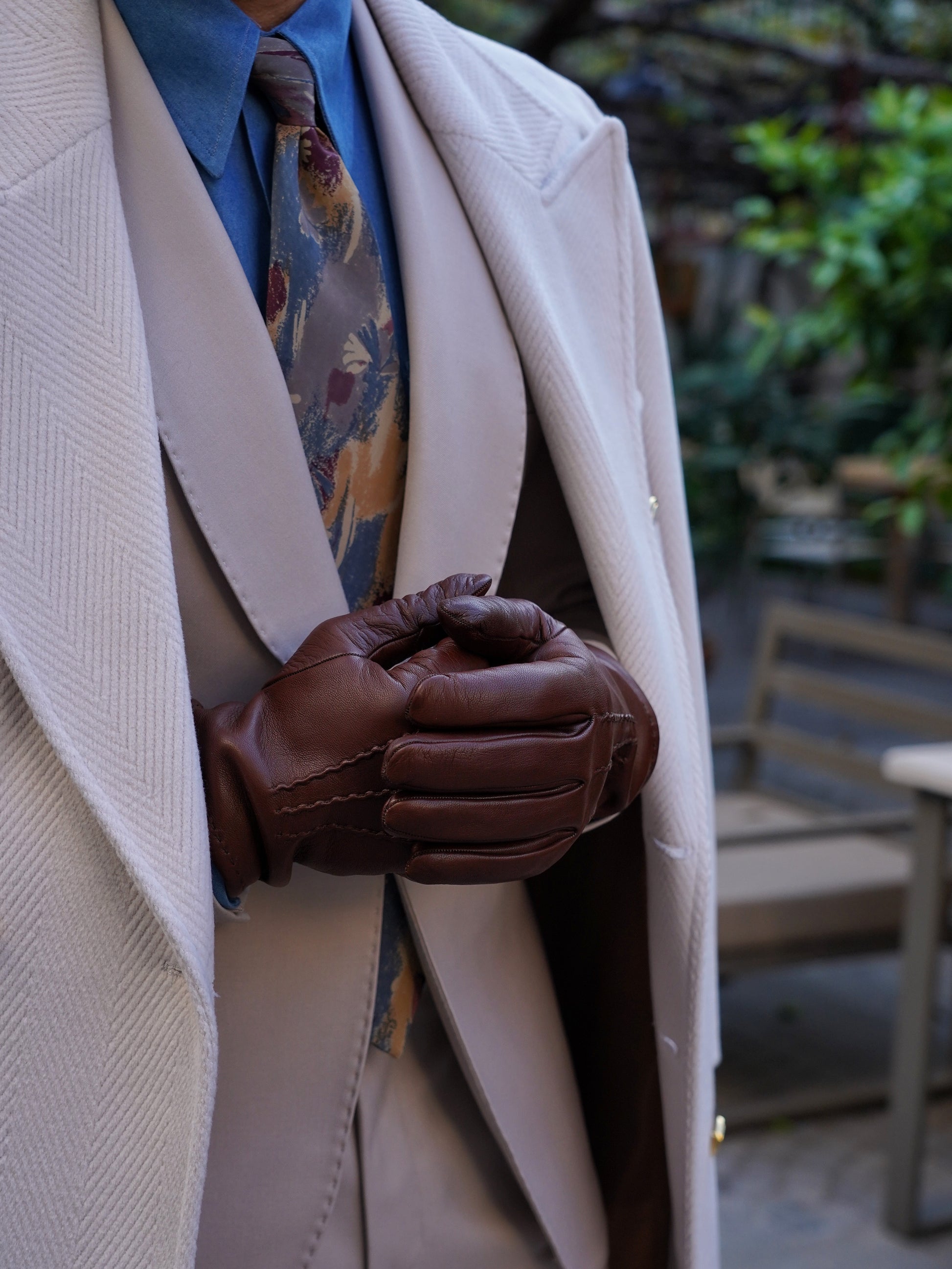 Guanto classic in pelle di capra cuoio