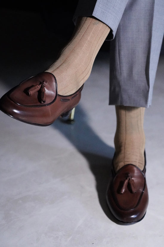 Calza Lunga Filo di Scozia - Coste | Coloniale beige