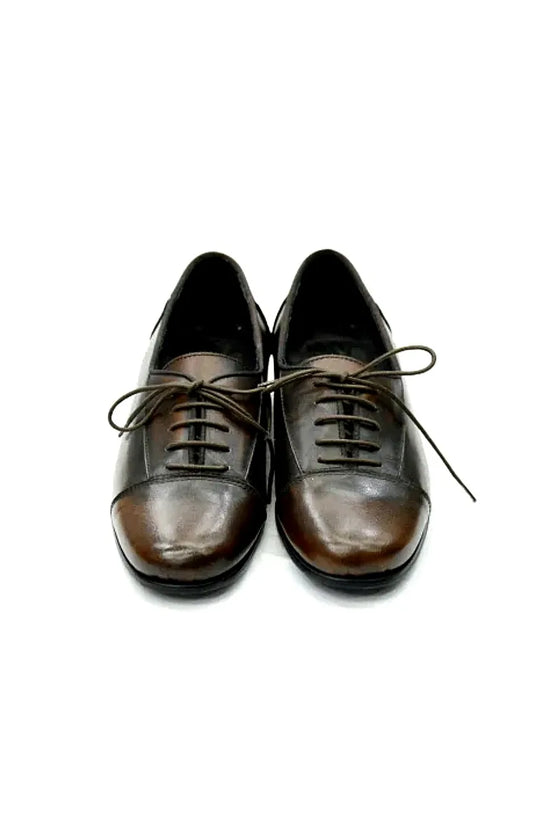 Mocassini modello bowling in pelle