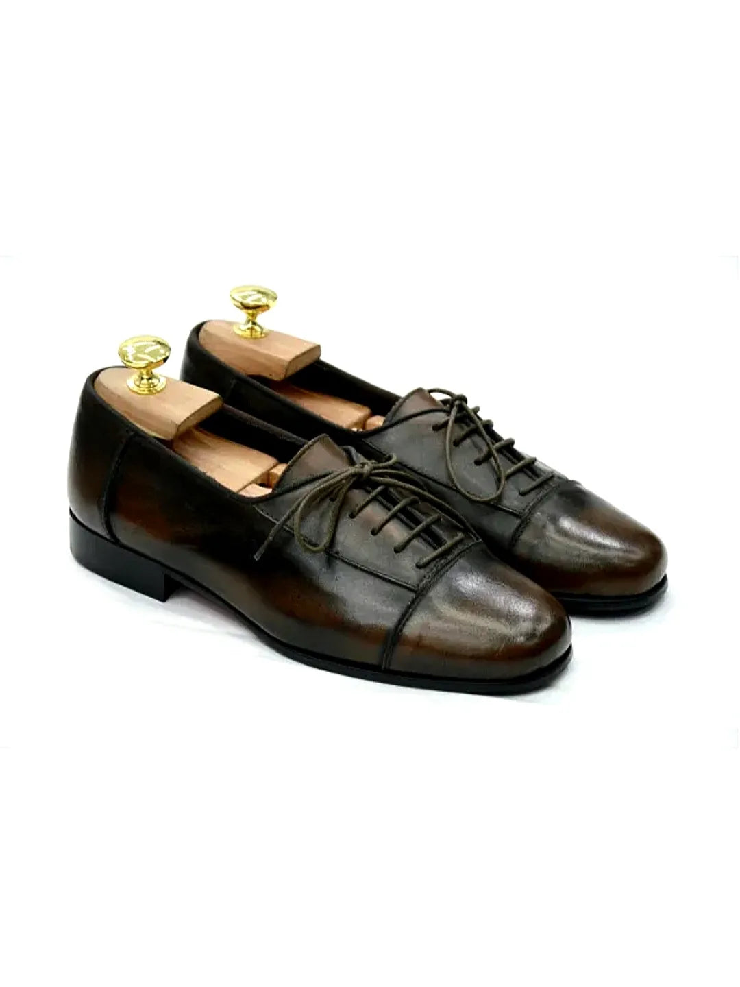 Mocassini modello bowling in pelle