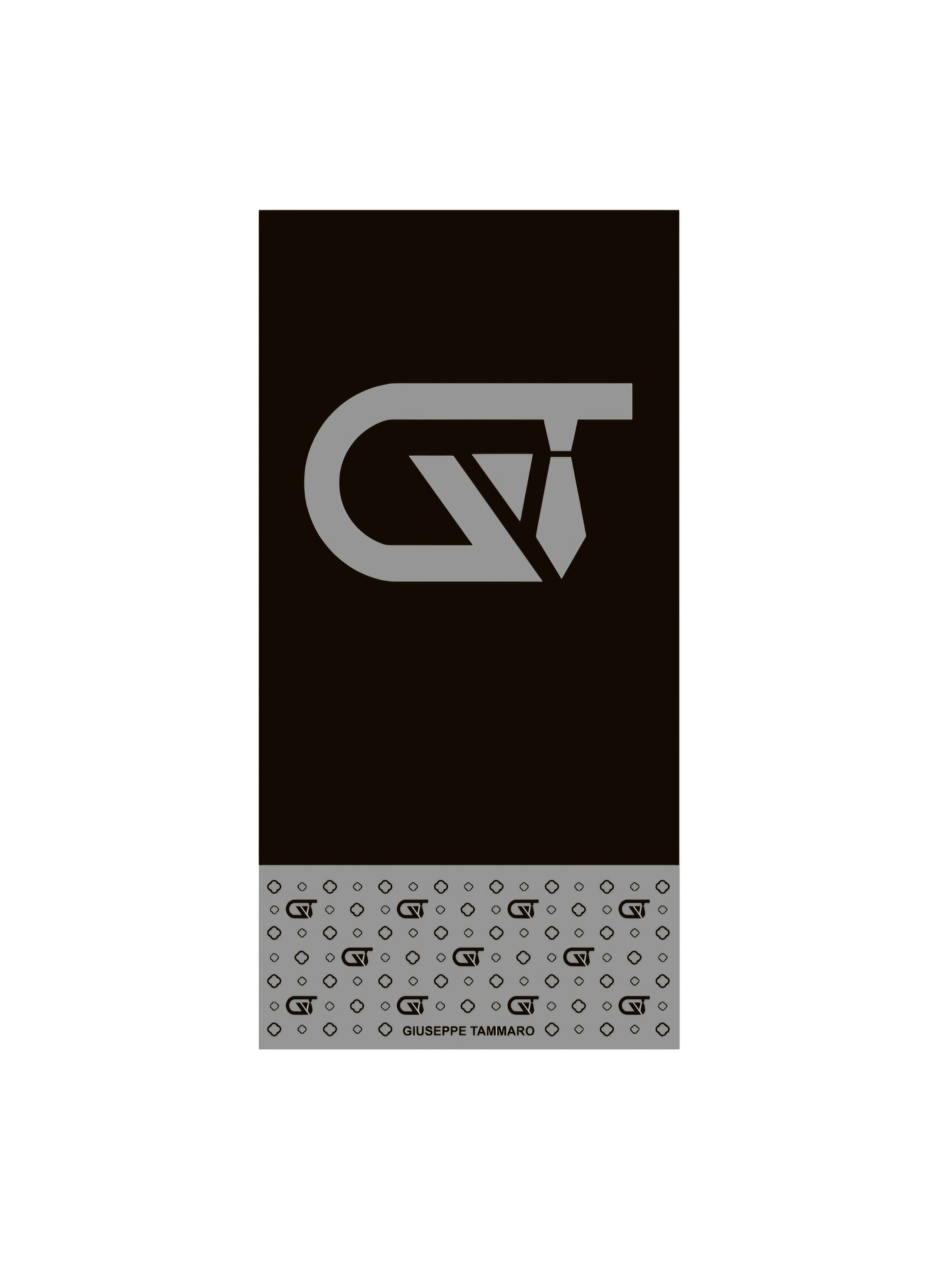 Telo mare monogram 180x90cm in microfibra nero/grigio