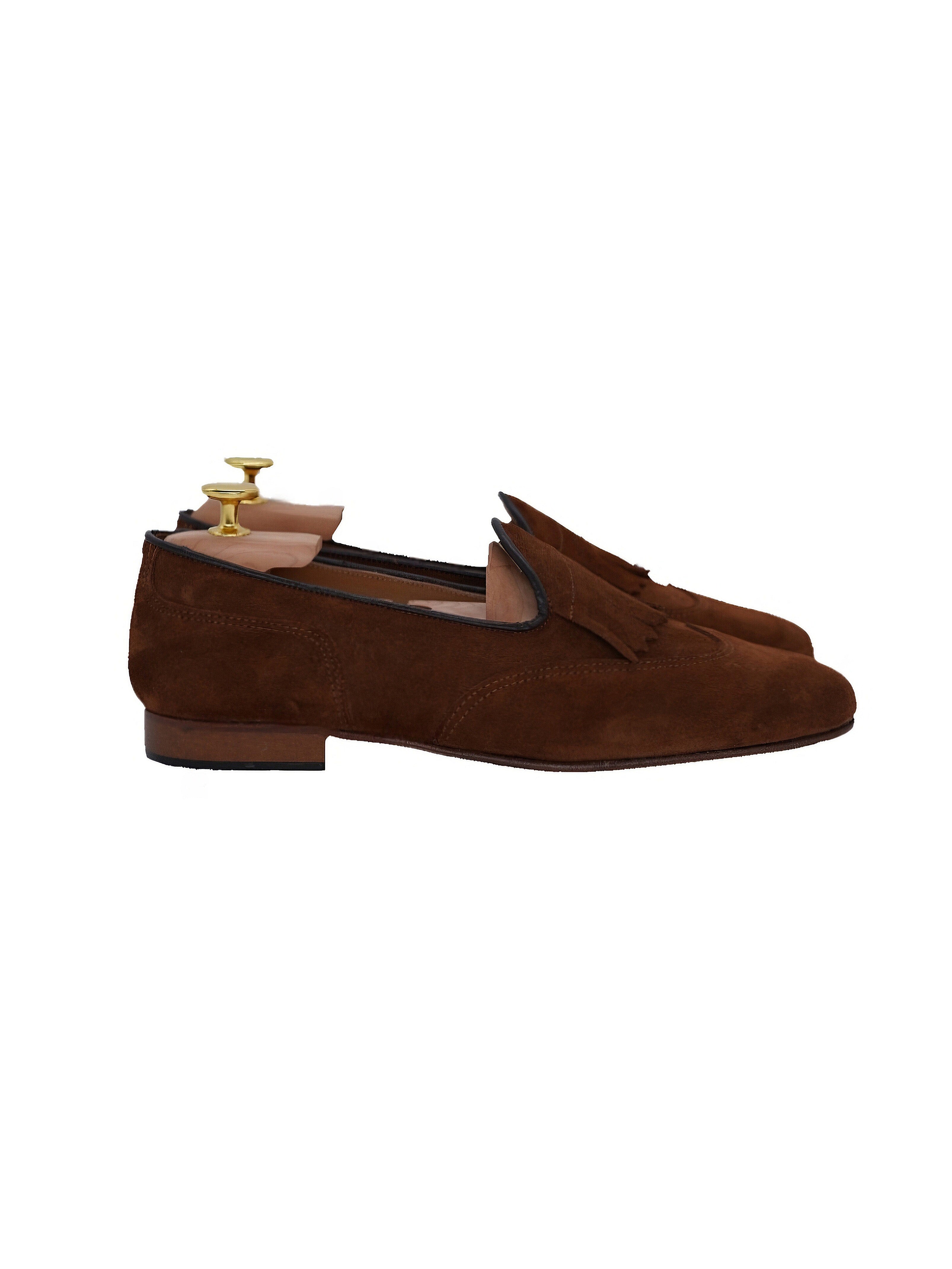 Mocassino inglese in camoscio bruciato