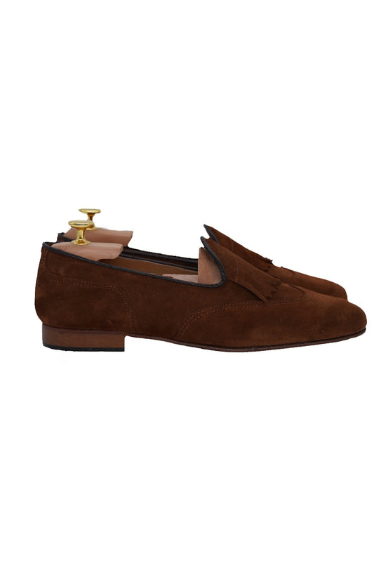 Mocassino inglese in camoscio bruciato