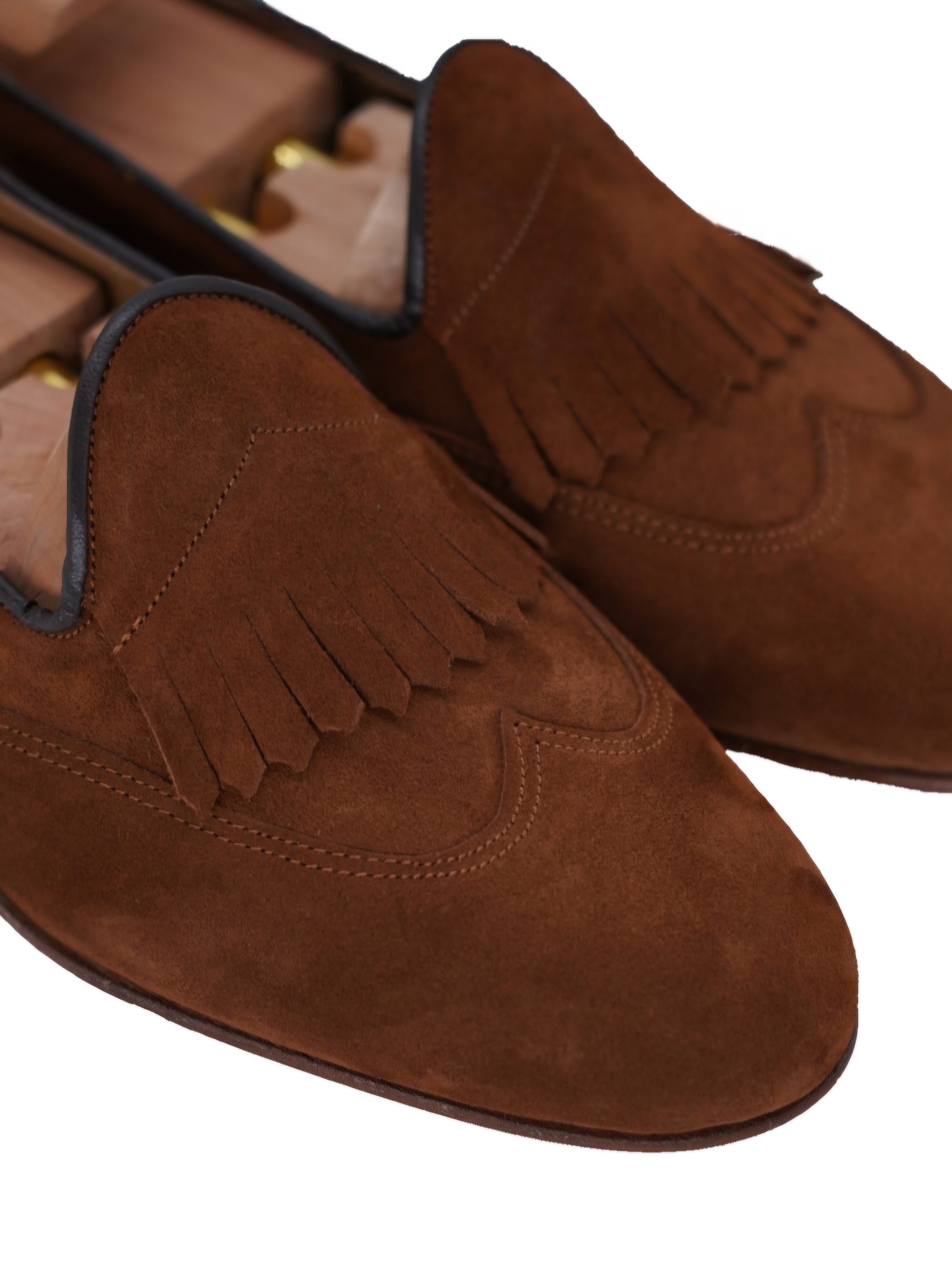 Mocassino inglese in camoscio bruciato