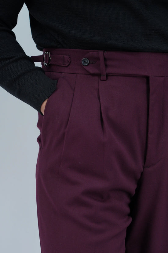 Gurkha 1 bottone con fibbie laterali stringenti bordeaux