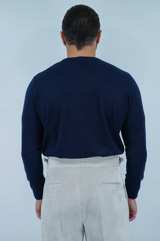 Girocollo in filo blu