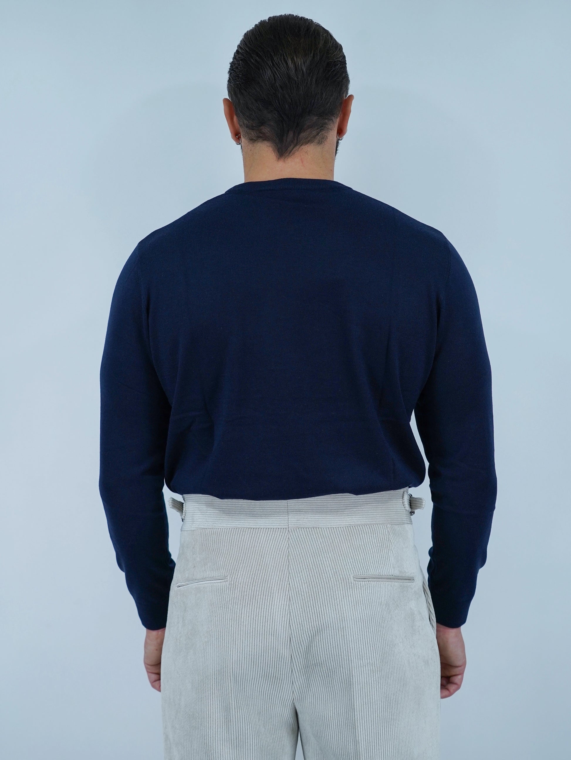 Girocollo in filo blu