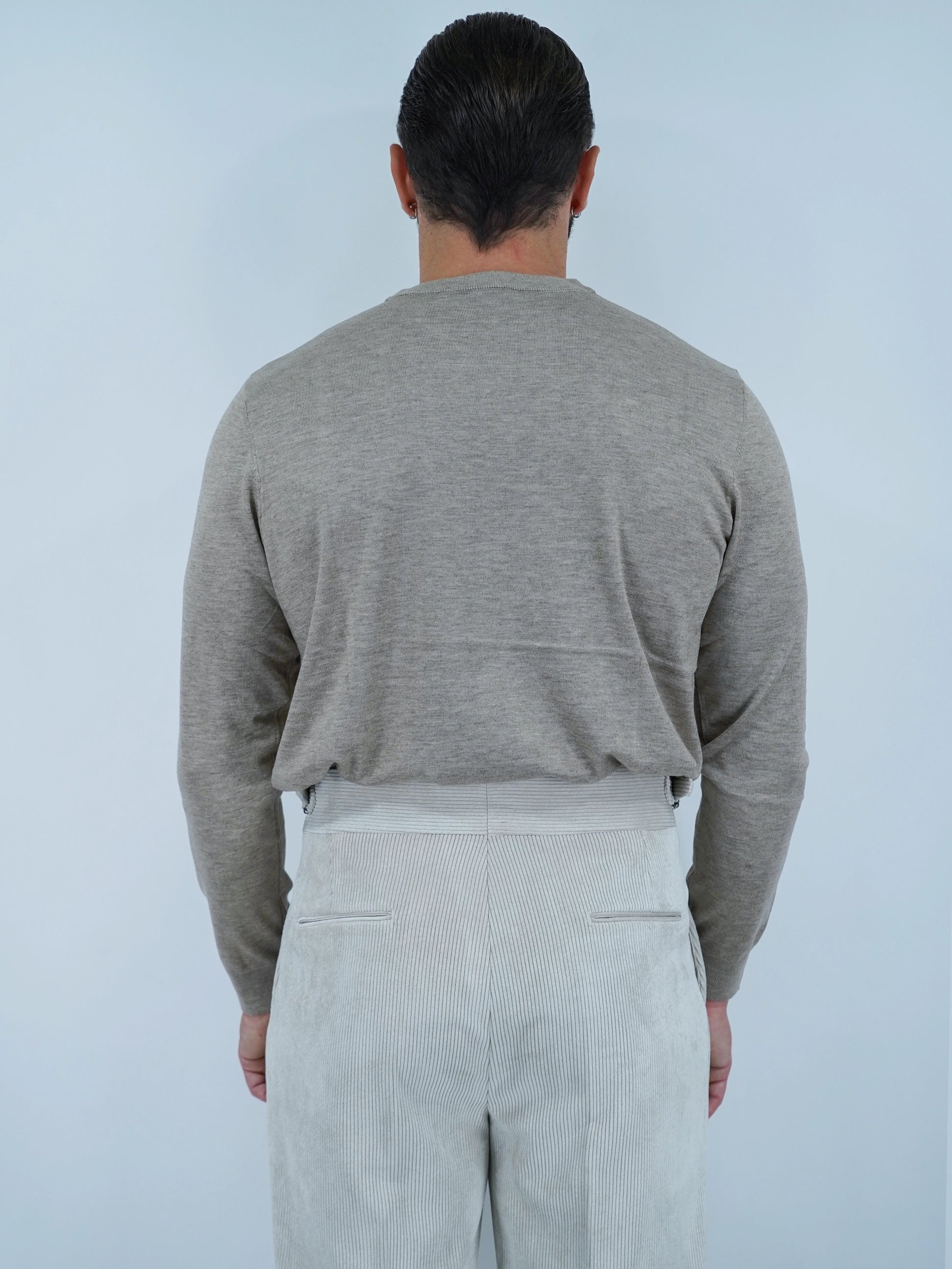 Girocollo in filo beige