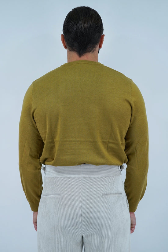 Girocollo in filo senape