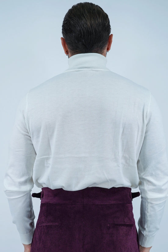 Dolcevita in filo bianco