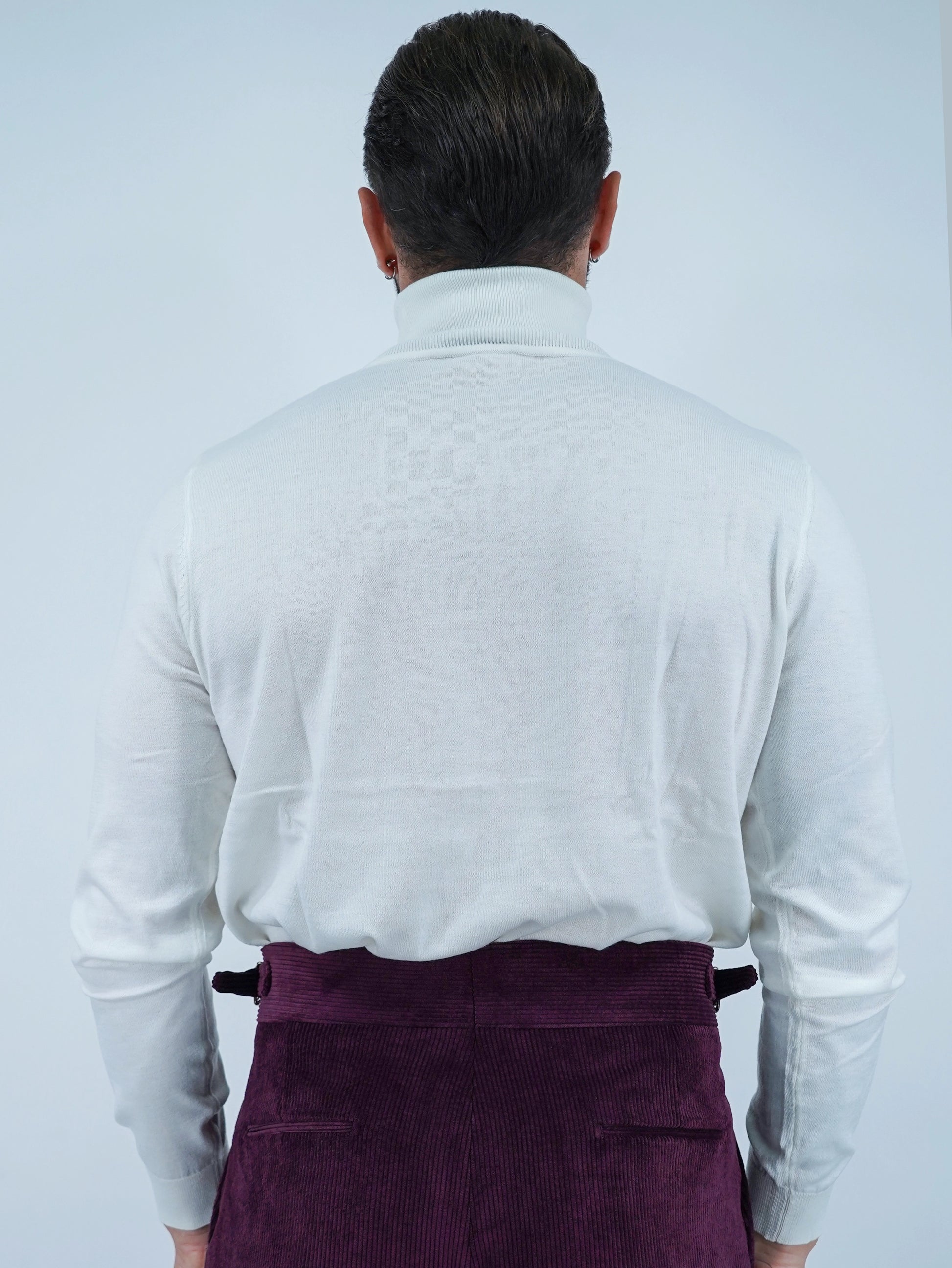 Dolcevita in filo bianco