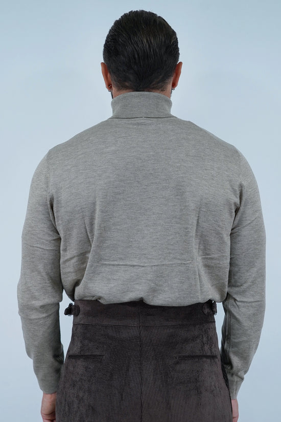 Dolcevita in filo beige