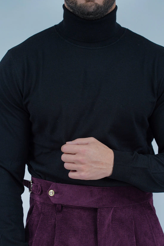 Dolcevita in filo nero