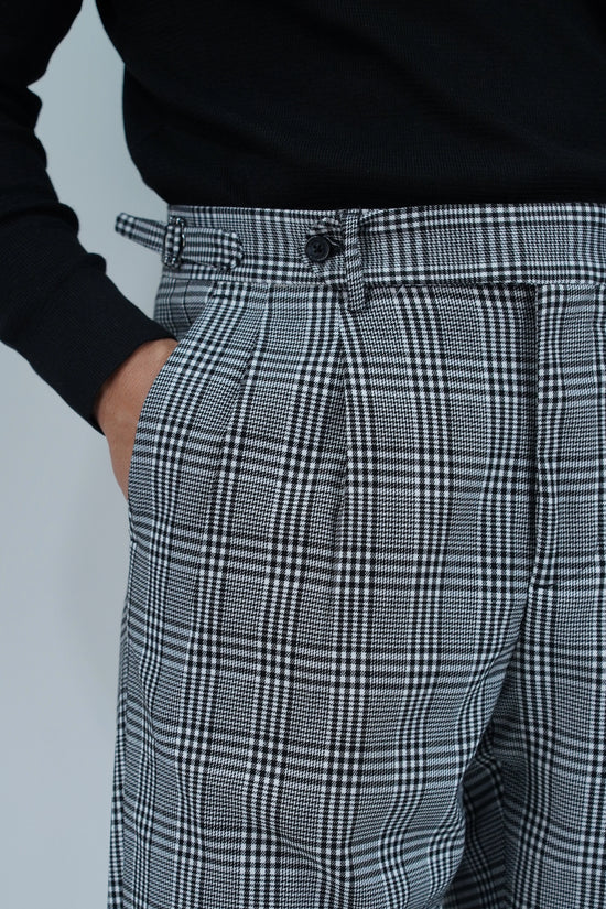 Gurkha 1 bottone con fibbie laterali stringenti Principe di Galles