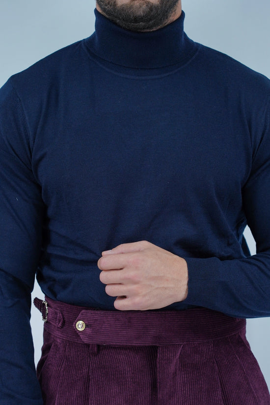 Dolcevita in filo blu