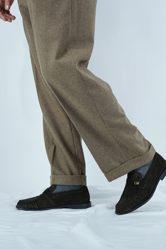 Gurkha biforcato in flanella quercia fondo 23cm