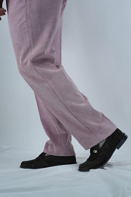 Gurkha in velluto a coste rosa fondo 21cm