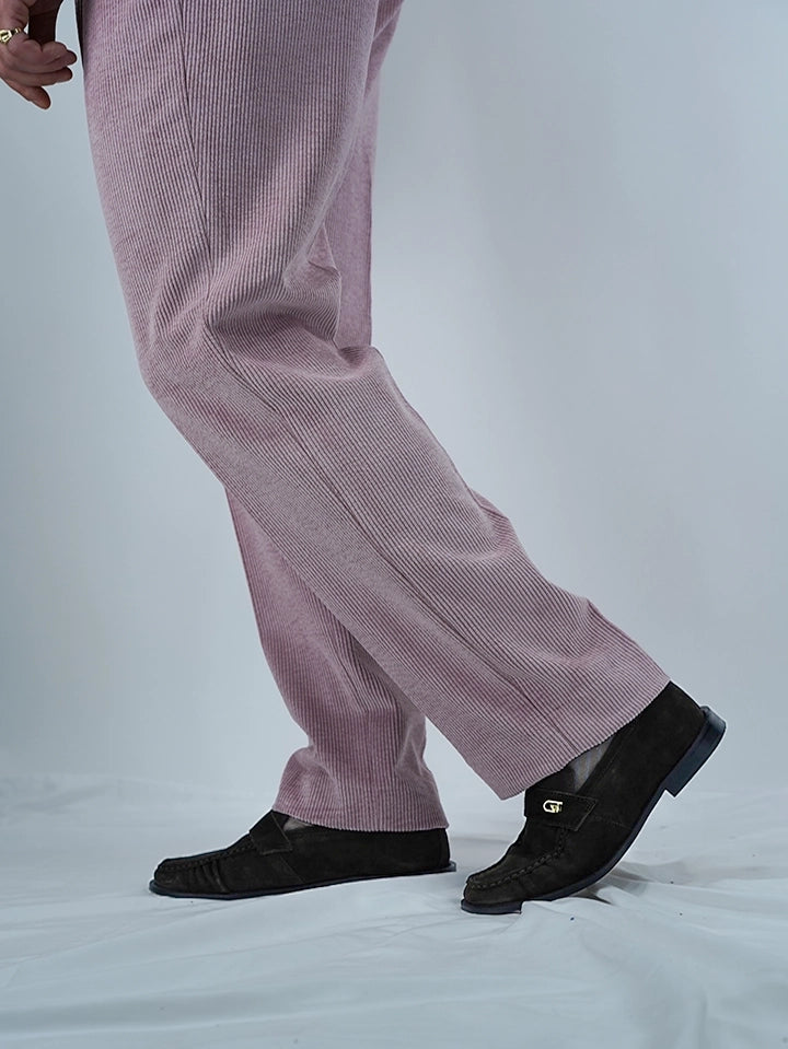 Gurkha in velluto a coste rosa fondo 21cm