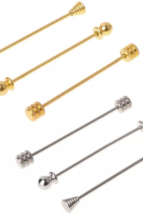 Spille collo camicia oro e argento