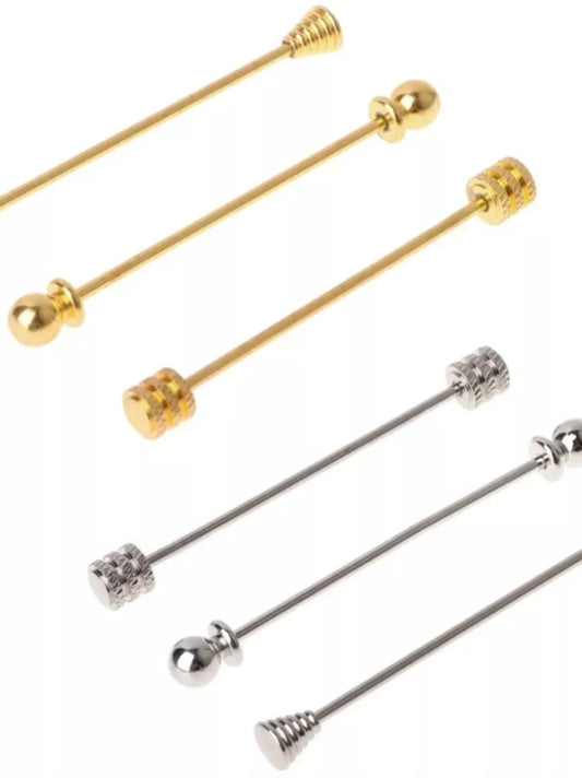 Spille collo camicia oro e argento