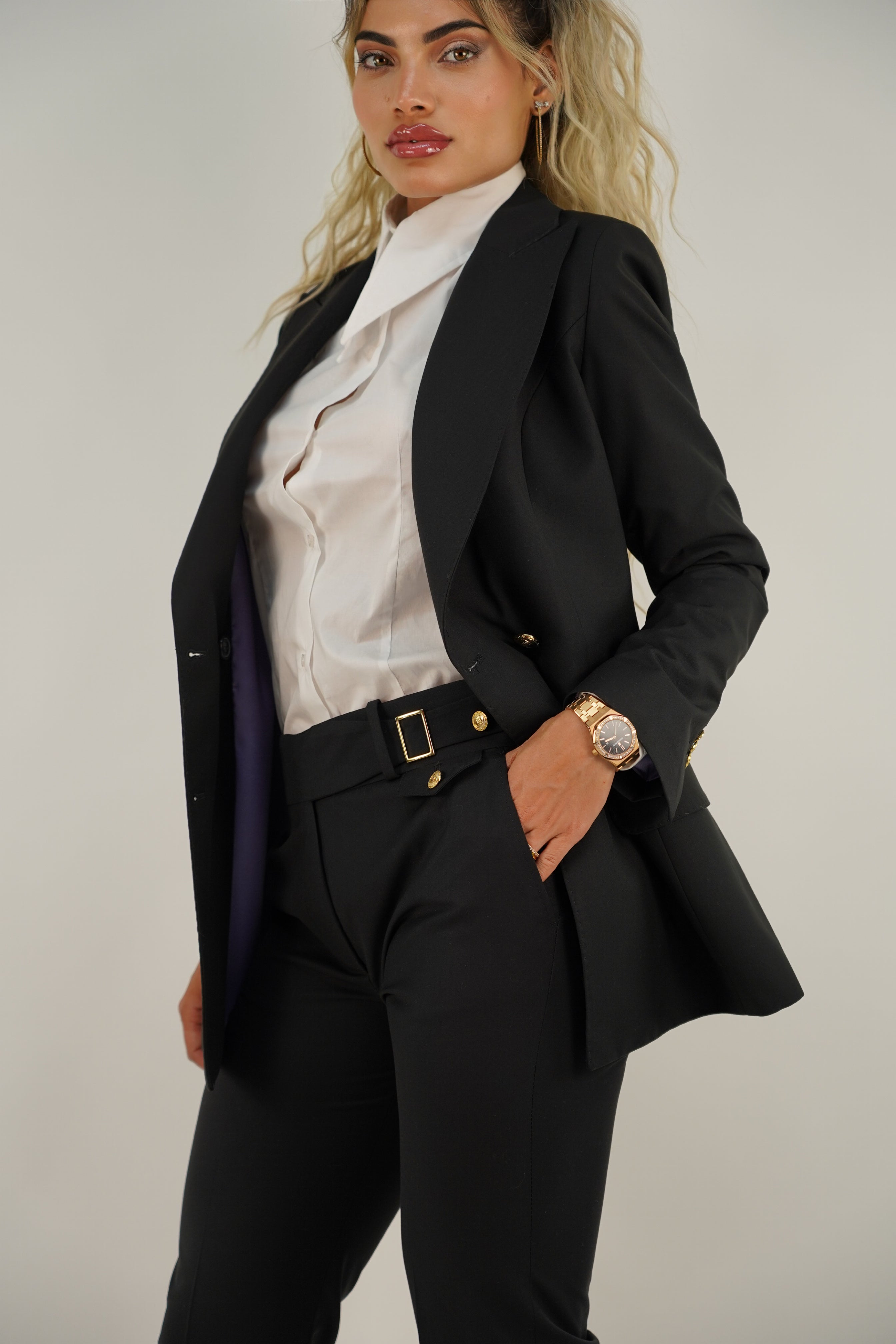 Tailleur doppiopetto nero