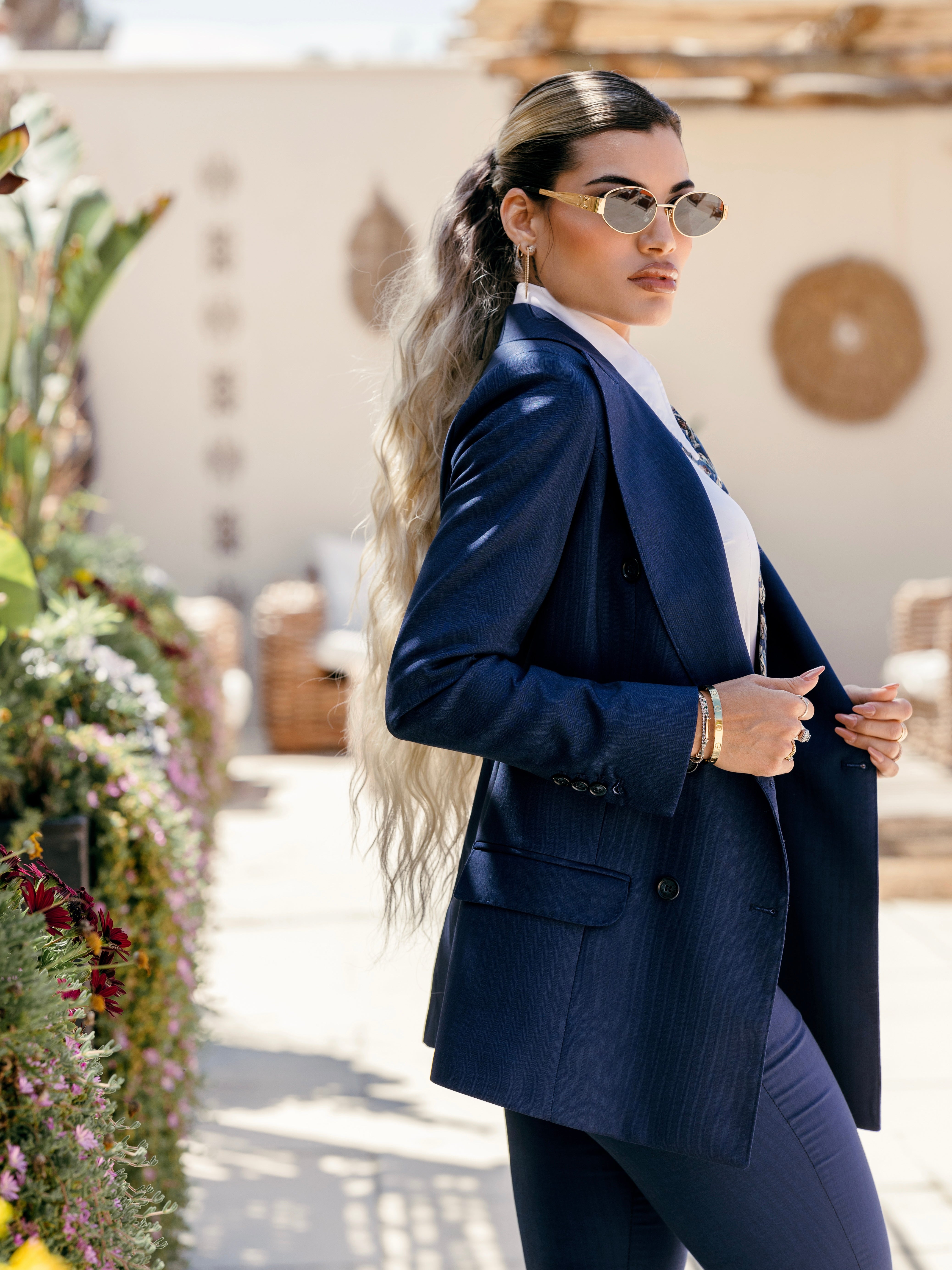 Tailleur doppiopetto zaffiro
