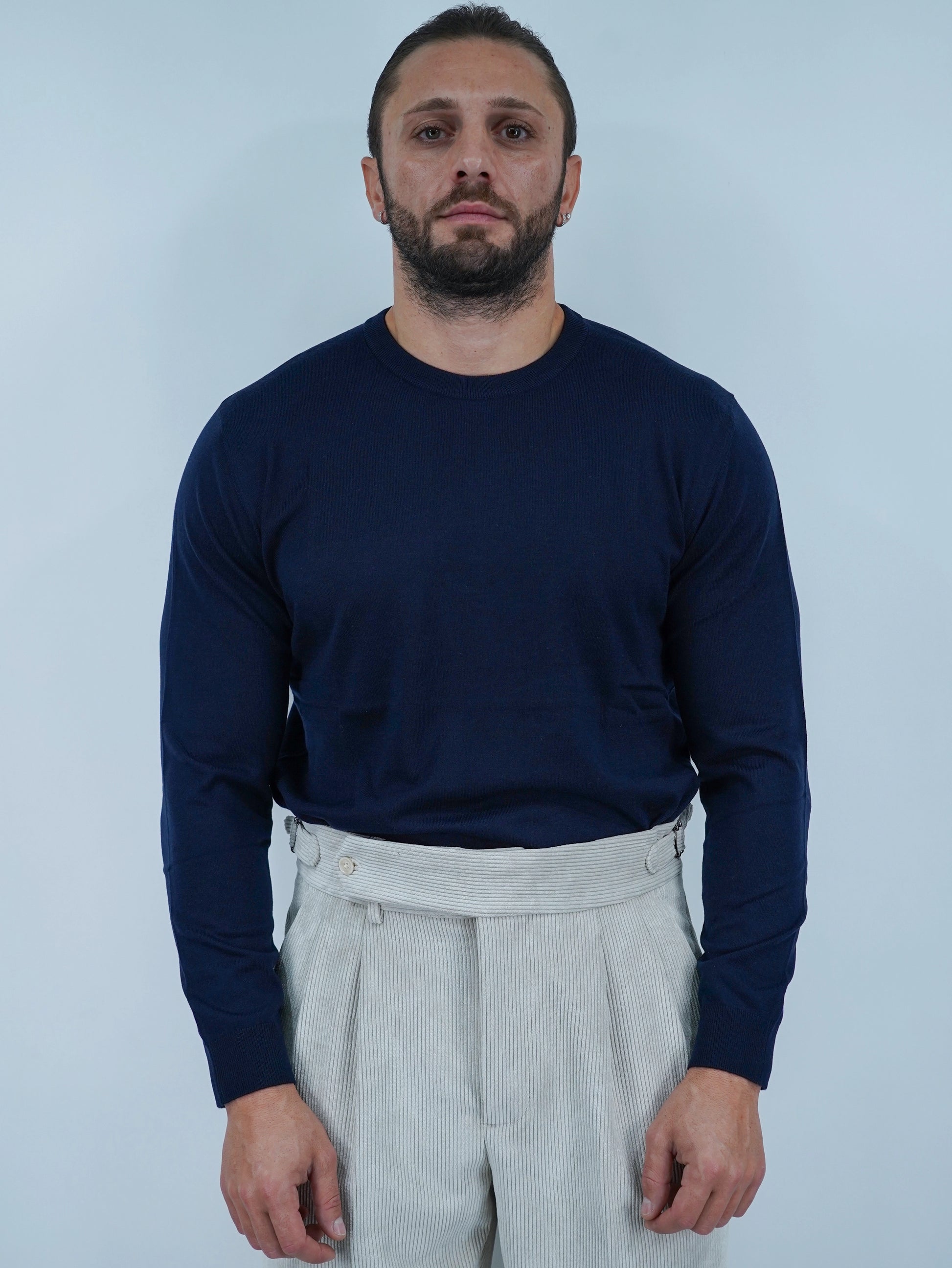 Girocollo in filo blu