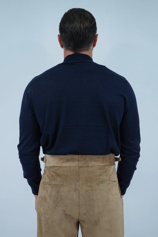 Lupetto in filo blu notte