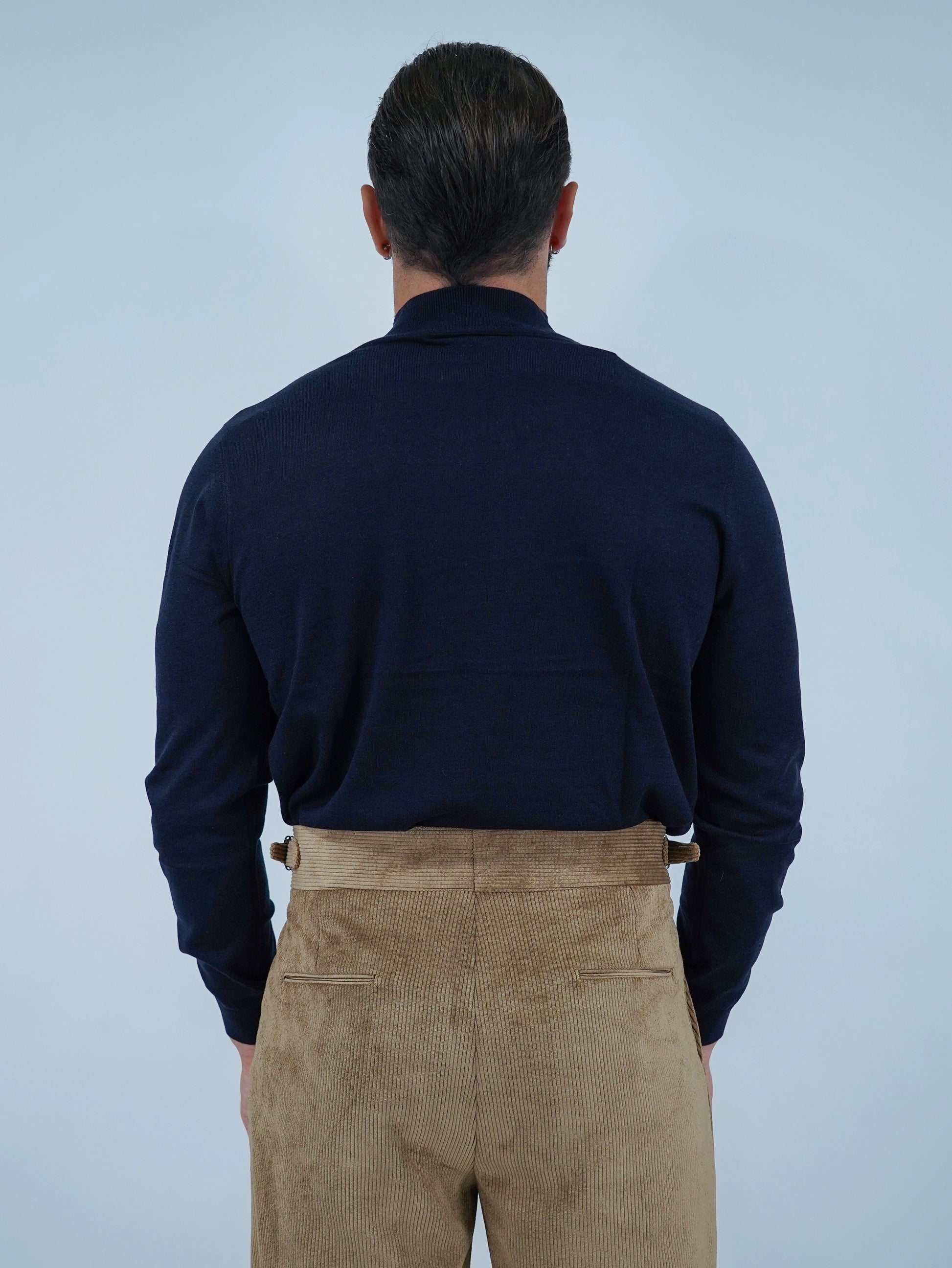 Lupetto in filo blu notte