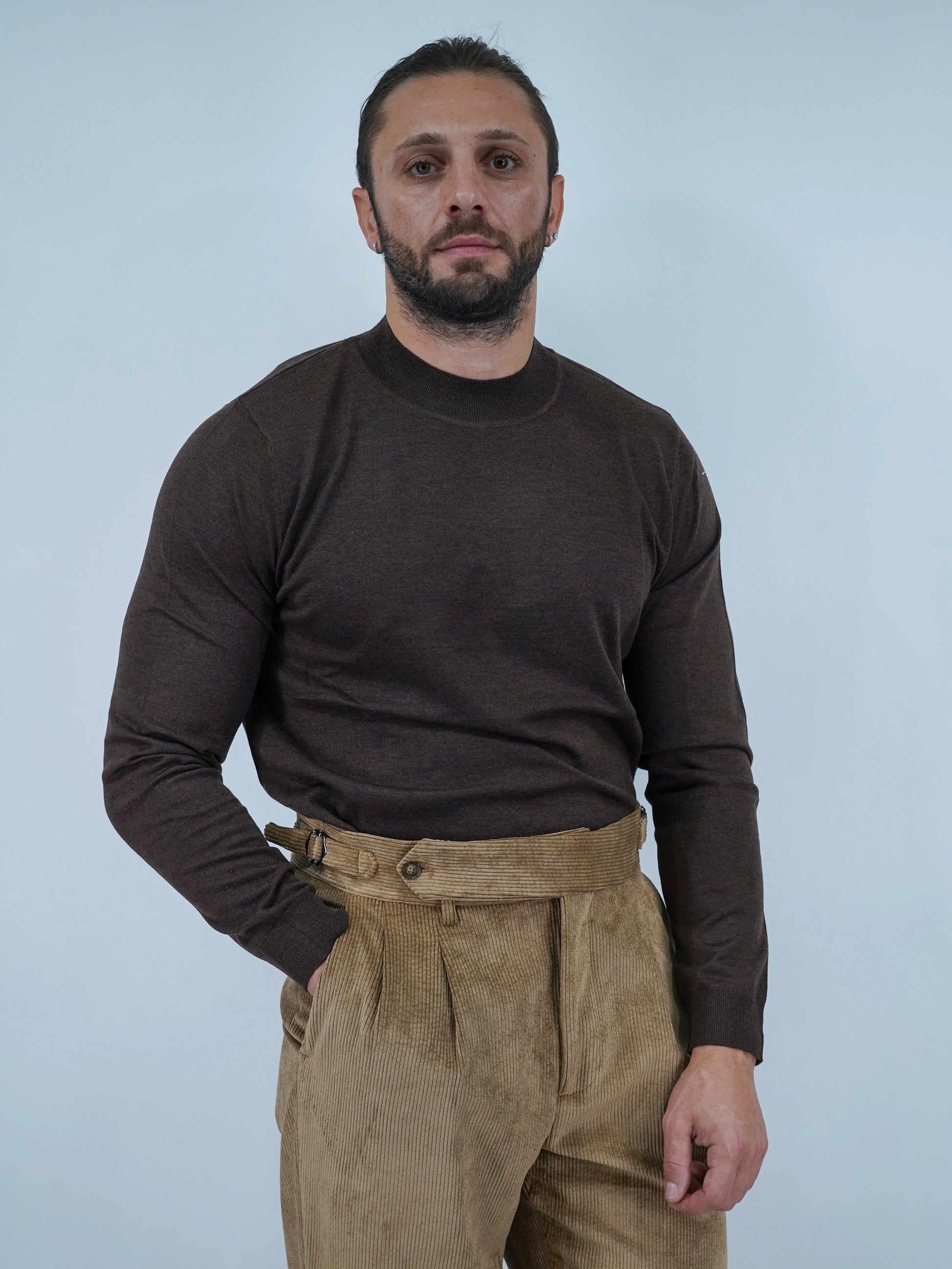 Lupetto in filo caffè